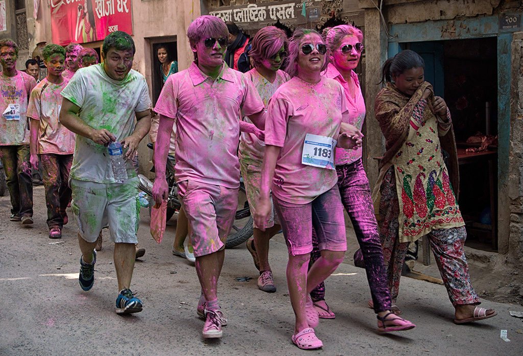 Color Run prior to the main Holi celebrations