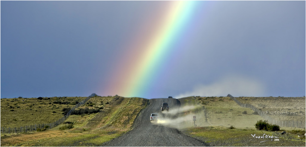 Rainbow over Route 40, Patagonia