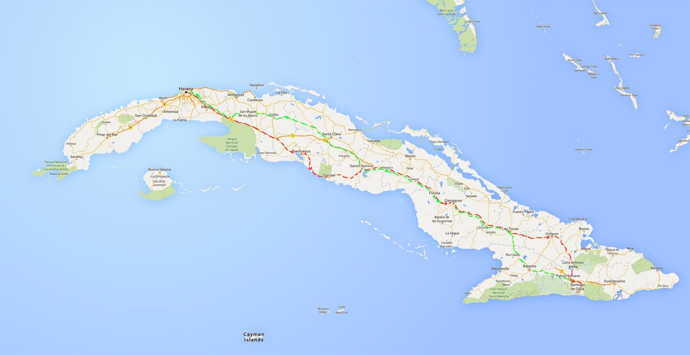 Travel Route, Cuba
